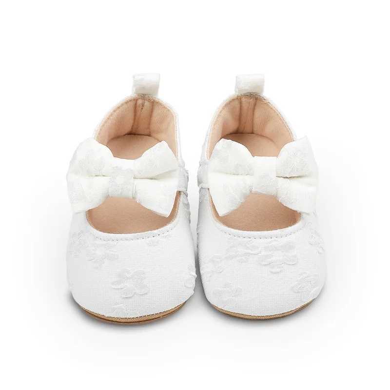 EWODOS Infant Baby Girls Casual Shoes Non-Slip Soft Sold Flower Bowknot Flats Toddler First Walker Spring Summer Princess Shoes X250129