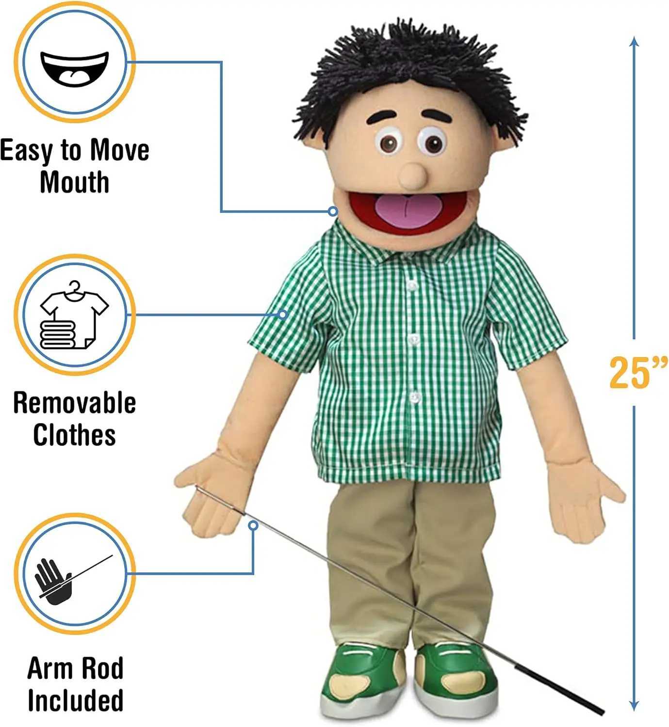 KennyPeach BoyFull BodyVentriloquist Style Puppet X250129