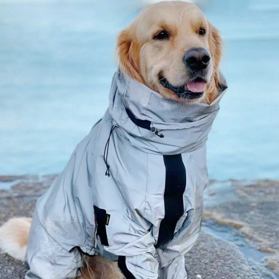 Pet Dog Waterproof Raincoat Jumpsuit Reflective Rain Coat Sunscreen Dog Outdoor Clothes Jacket for Small Dog Pet SuppliesXJ250121