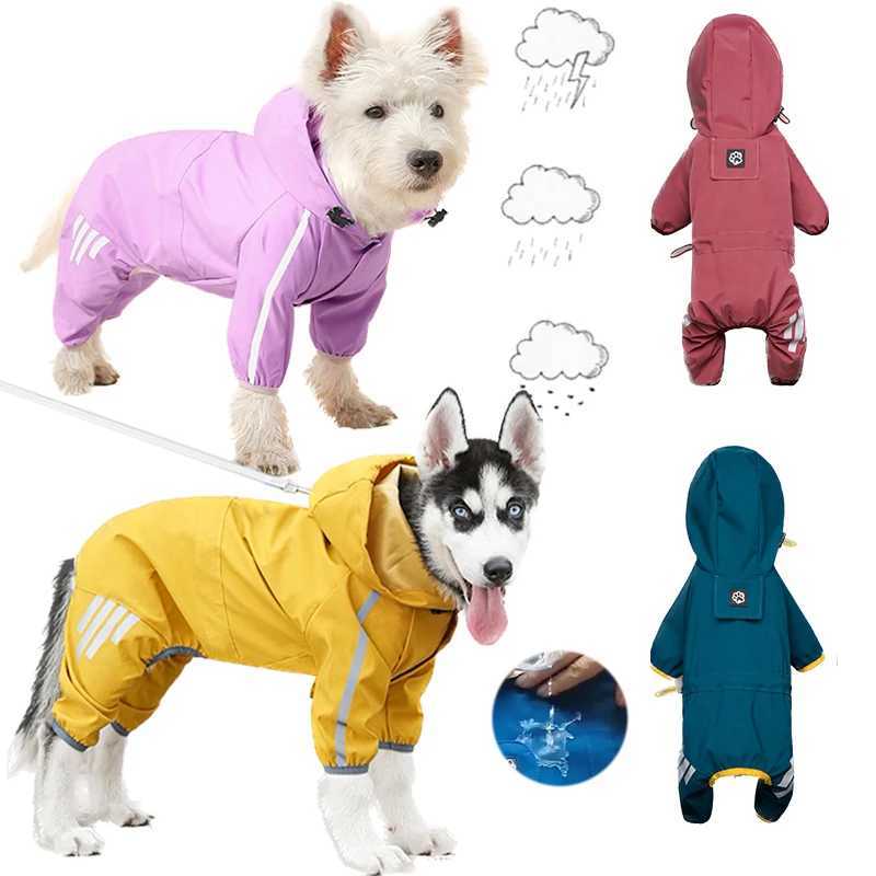 Dog Raincoat Waterproof Pet Rain Clothes for Chihuahua Maltese Reflective Rain Coat Small Medium Dogs Jumpsuit Dogs Cat OverallsXJ250121