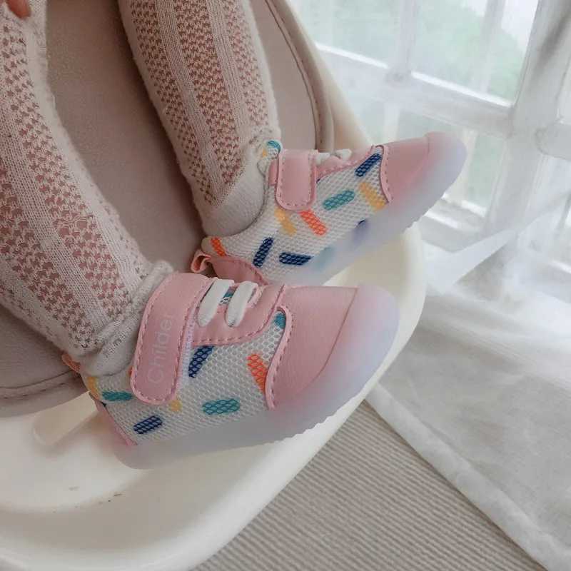 Kids Shoes For Girls Boys Spring Summer Breathable Mesh Newborn Baby First Walkers Anti-slip Soft Sole Infant Toddler Sneakers X250129