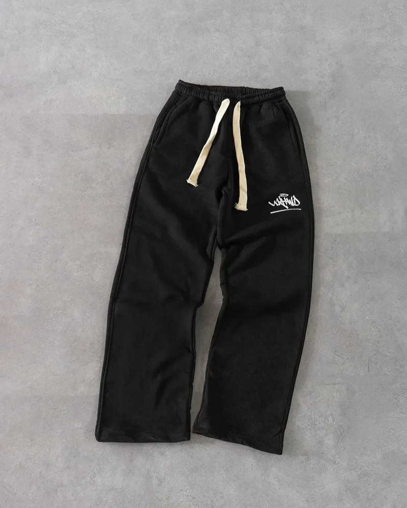 High street fashion printed pants y2k Goth Harajuku vintage oversized sweatpants men personalized casual loose 250113