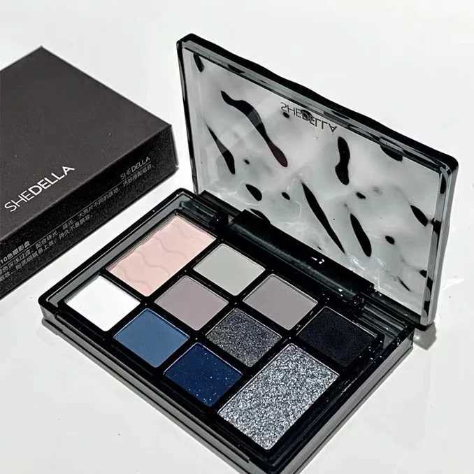 New Arrival SHEDELLA Water Ripple 10 Color Eyeshadow Smoked Pink Purple Earth Color Matte Shimmer Texture Z250121