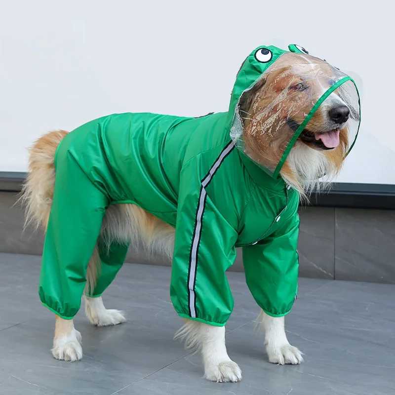 Fashion 3D Dinosaur Frog Style Raincoats Pet Dog Waterproof Clothes for Small Medium Big Dogs Rain Coat Pug Teddy Corgi JacketXJ250121