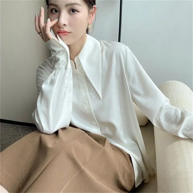Woman Spring Autumn Style Blouses Shirts Lady Casual Long Sleeve Peter Pan Collar Blusas Tops DF4848 250121