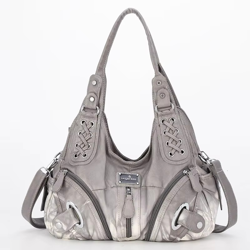 Angelkiss Women Top-Handle Handbag Fashion Tie-Dye Satchel Dumpg Pack Shoulder Tote Bag