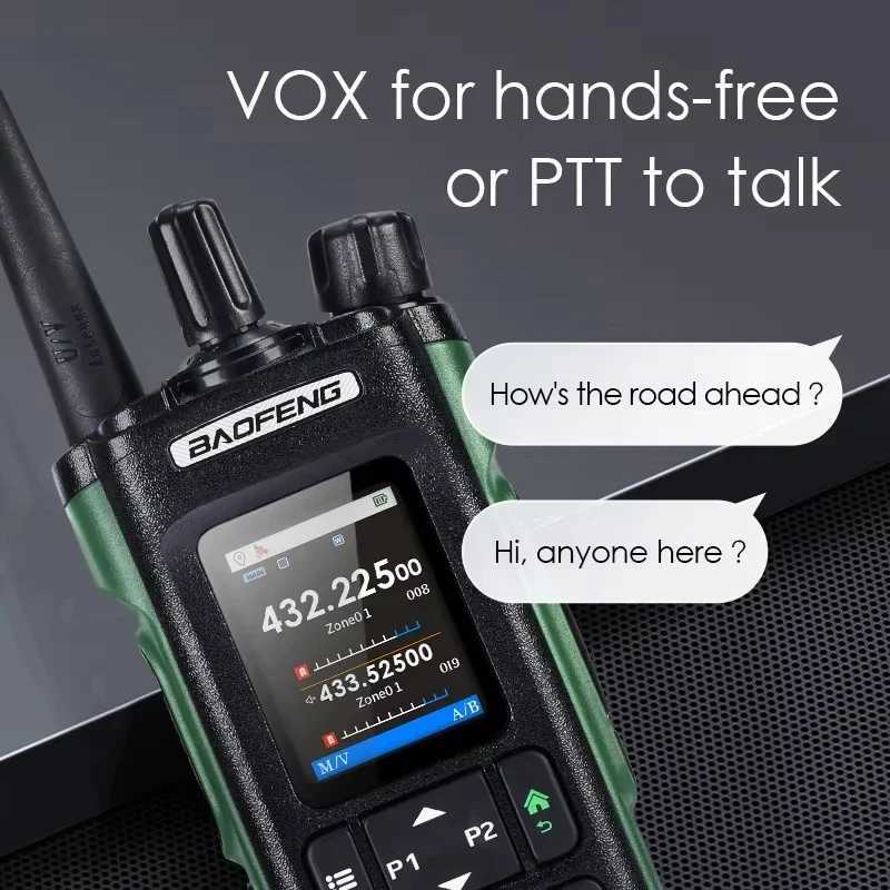 BAOFENG Dmr DM-32UV Walkie Talkie GPS 8W wireless connections APP Programming Recording Wireless Scan Frequency Type-C Charger UV32 X250129