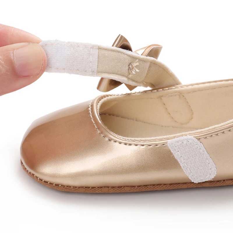 Baby Girl Shoes Fashion Flats Bowknot Soft Sole Newborn Walker Sandals Dress Formal Shoes 0-18 Months X250129