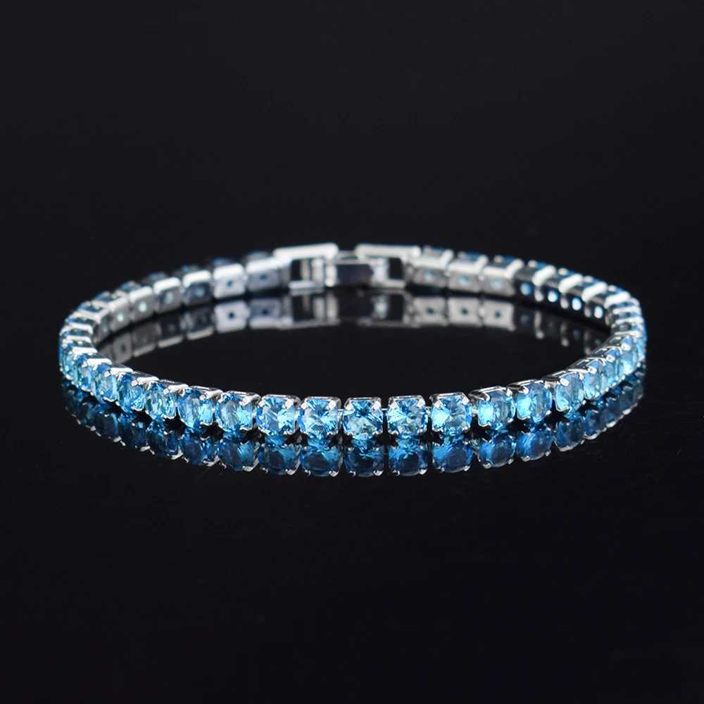 4mm Micro-inlaid Zircon Tennis Bracelet for Men 2025 New Men Bracelet Women Jewelry Accessories X250129