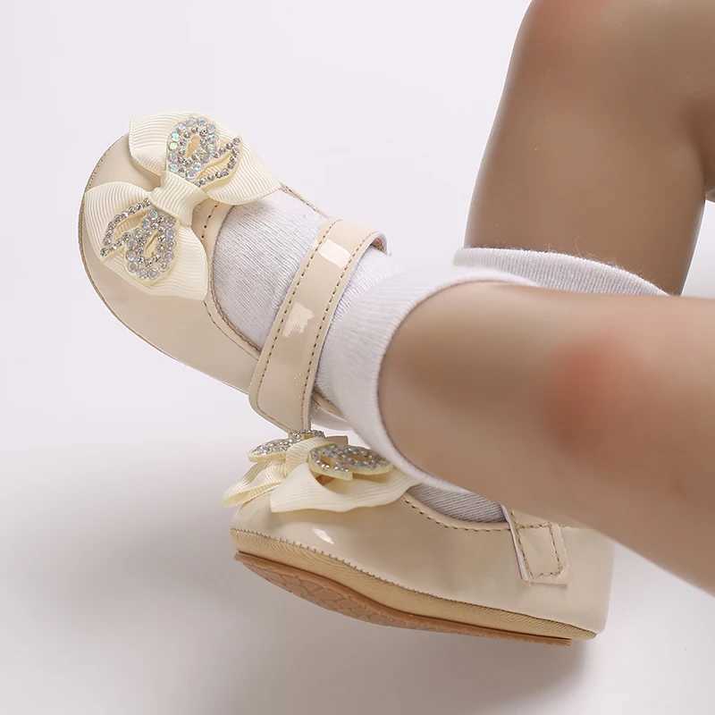 VALEN SINA brand new 0-18M baby girl cute PU leather multi-color rubber soft sole princess shoes bow 1 step walking shoes X250129