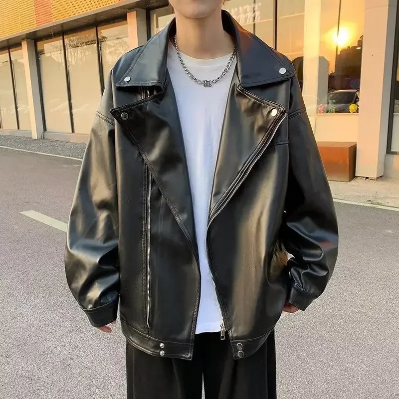 Man Coat Spring Autumn Leather Clothes Offer Sale In Bomber Jacket for Men Y2k Deals Vintage Harajuku 250120
