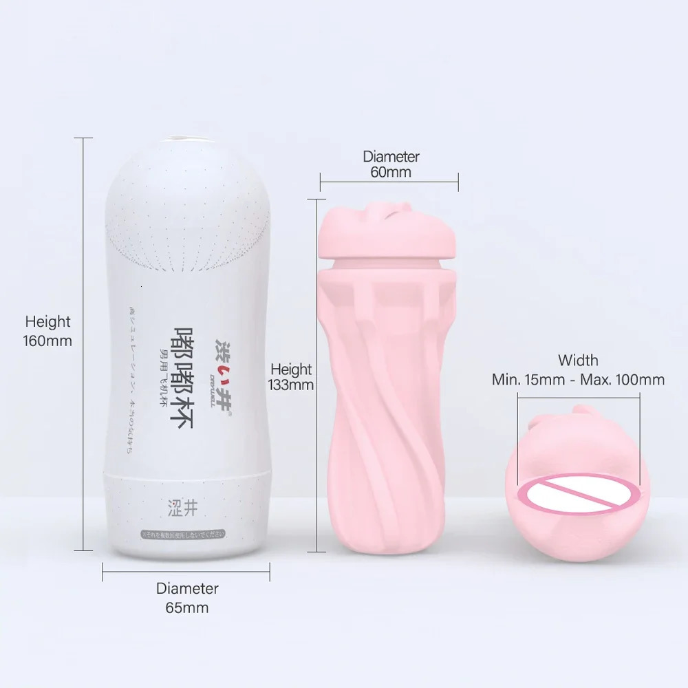DryWell Mini Male Masturbator Cup Tube Glans Exercise Pussy Artifact Realistic Adult Sex Toy Silicone Pocket Masturbation 250121