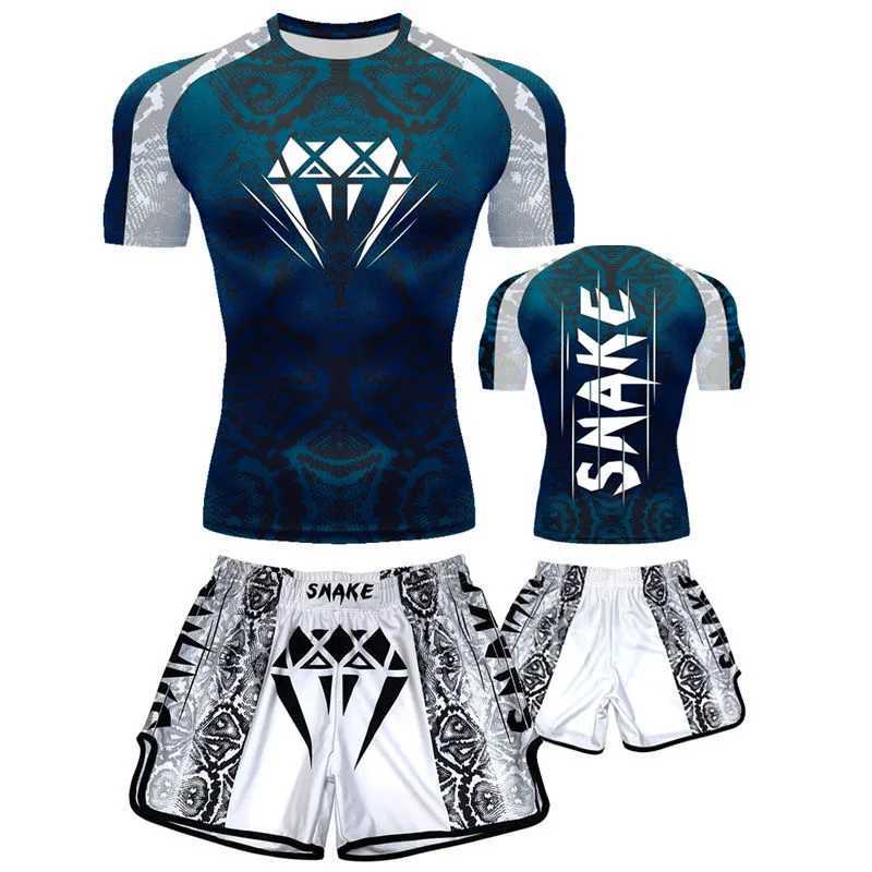 2024 New MMA Boxing Short SLeeve Childrens Suit Sports Mens and Womens Fighting Breathable Quick Drying Training Set X250129