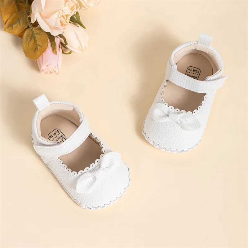 Adorable Baby Girls Mary Jane Shoes with Sweet Bow Detail and Comfortable Non-Slip Sole for First Steps X250129