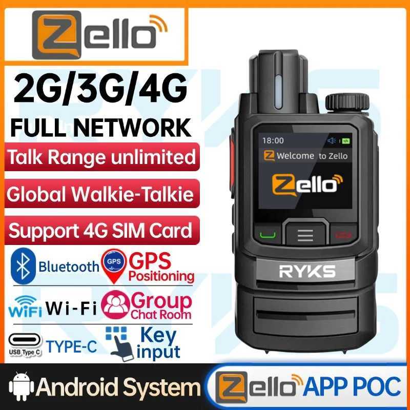 ZL20 Zello Walkie Talkie 4g Radio With Wifi wireless connections Long Range Professional Powerful Two Way Radio100km X250129