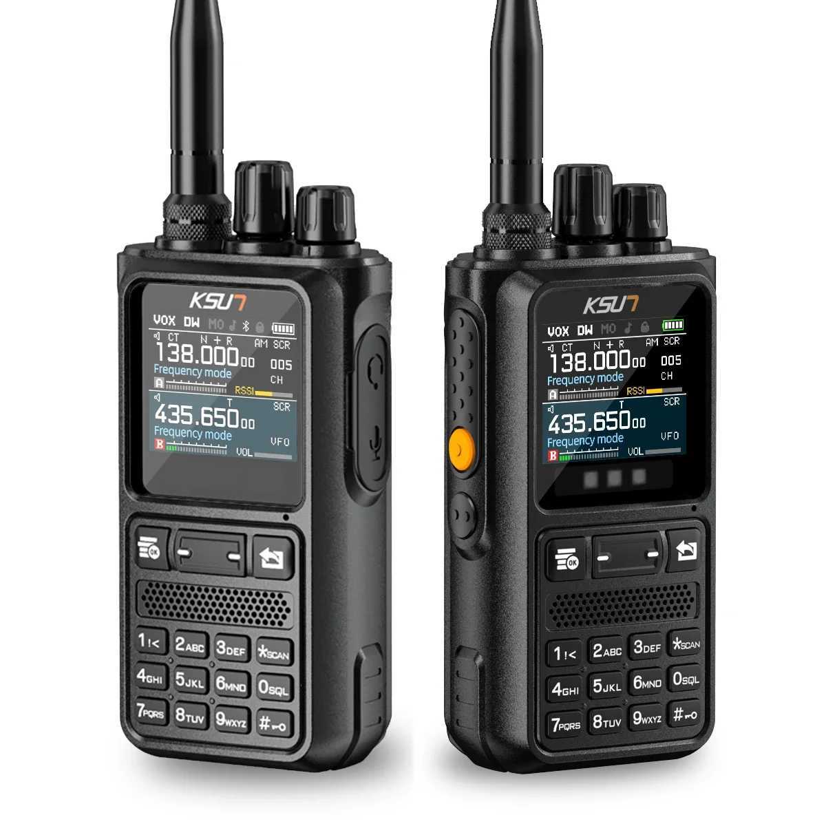 KSUN Walkie Talkie Long Range 10W Handheld Talkie-walkie Dual Band HAM Radio Flashlight Blue-tooth Programming 2 way Radio UV110 X250129