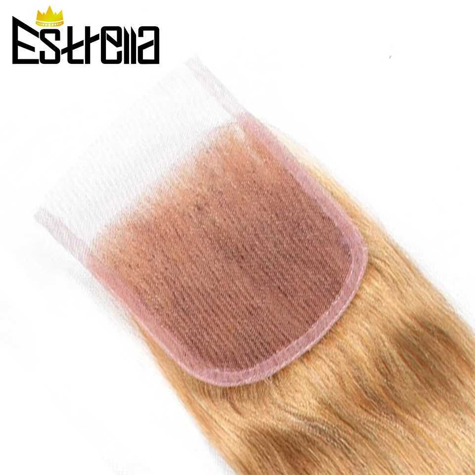 Body Wave Human Hair Bundles With Clo Malaysia 3 Hair Bundles With Honey Blond Lace Clo Swiss Lace Remy Hair ExtensionsXJ250120