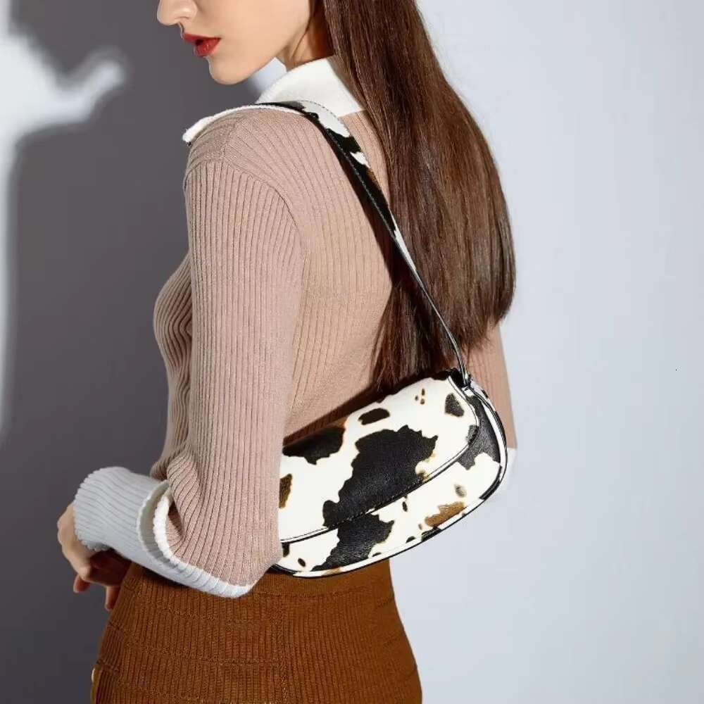 Cow PU Leather Crossbody Bags Women Fashion Versatile Designer Shoulder Bag Female Casual Vintage Large Capacity Handbags