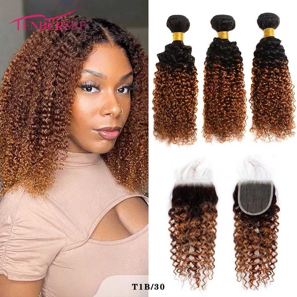 12A 100% Human Hair Mongolian Kinky Curly Bundles With Clo Afro Bohemian Curly Kinky Curly Virgin Hair With 4x4 Lace CloXJ250120