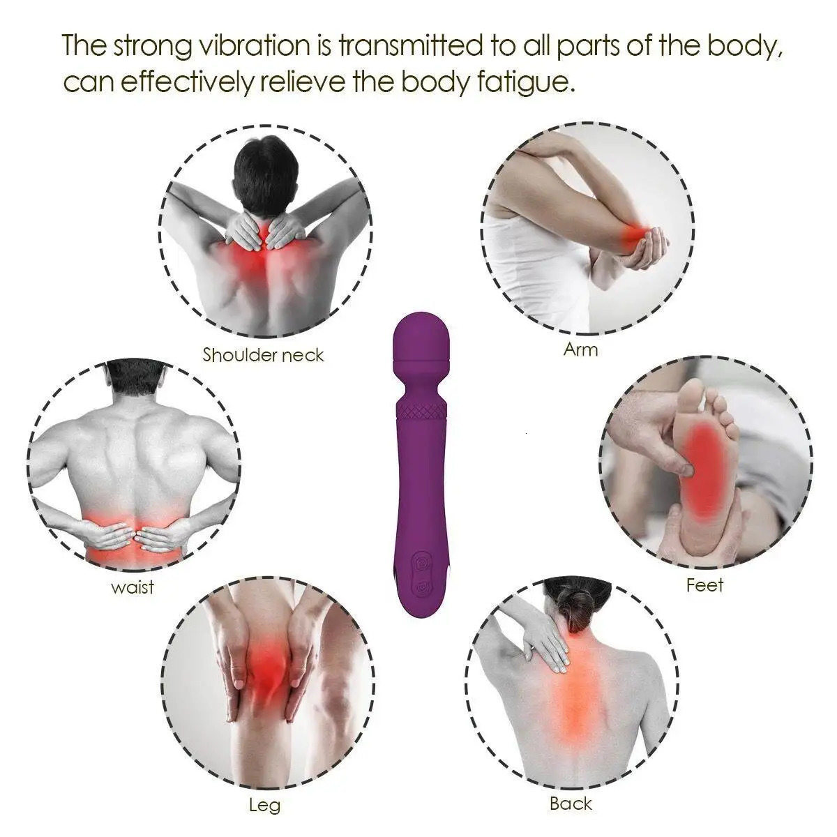 selling powerful electric personal wand massager for women vibrator 250114