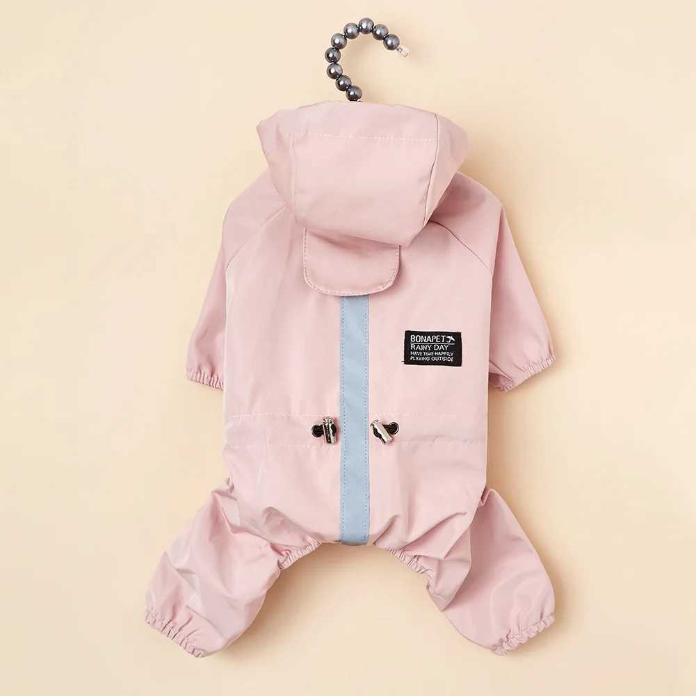 Waterproof Dog Raincoat Reflective Hooded Waterproof Jacket Pet Jumpsuit Small Dogs Outdoor Supplies French Bulldog ChihuahuaXJ250121