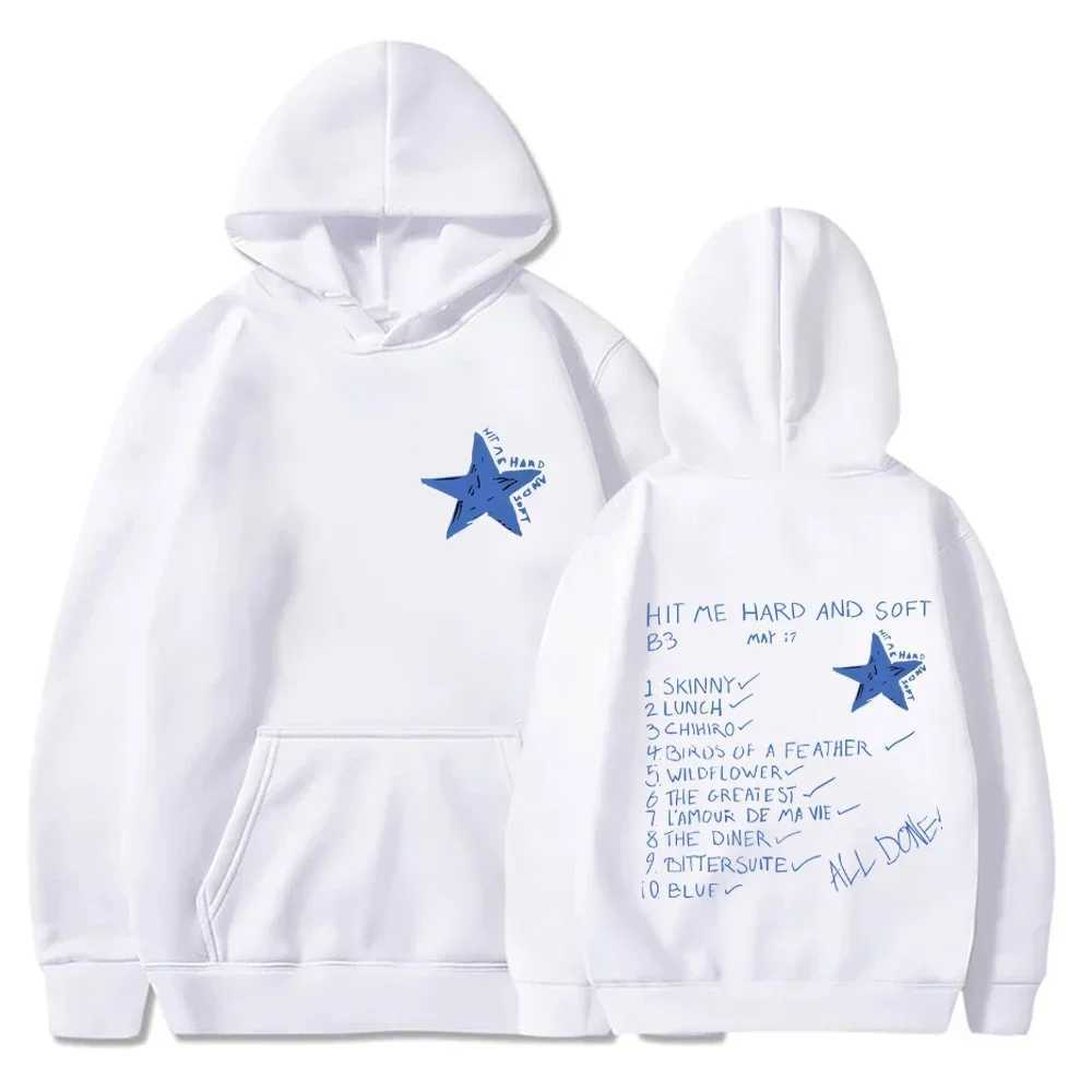Hip Hop Hoodies Hit Me Hard and Soft 2024 Tour Hooded Pullover Men Women Fleece Casual Sweatshirts Fashion Loose Gothic HoodieXJ2500118