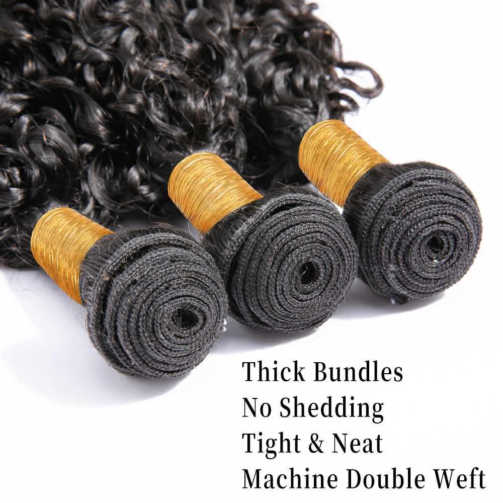 10A Brazilian Small Spirals Curly Bundles With Clo Unprocessed Double Drawn e Curl Human Hair Extension With CloXJ250120