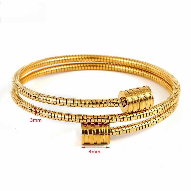 Zalman 316L Stainless Steel Cable Wire Bracelet Bangle Set Wen Unisex Charm Popar Jewelry Accessories No Fade X250129