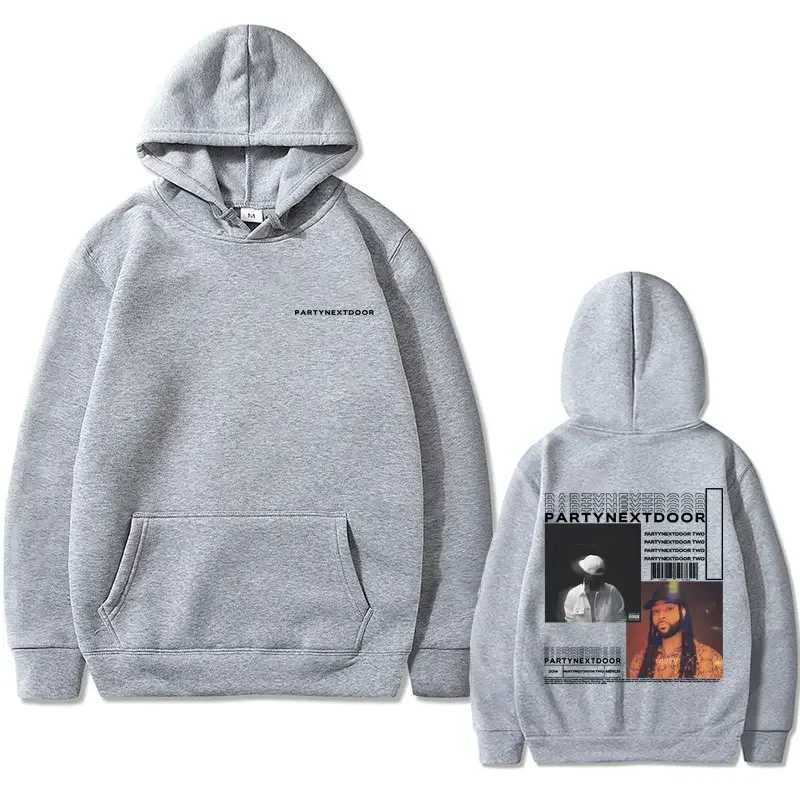 Rapper Partynextdoor Double sided Printed Hoodie Mens Casual Street Wear Mens Hip Hop Retro Sweatshirt WKXJ2500118