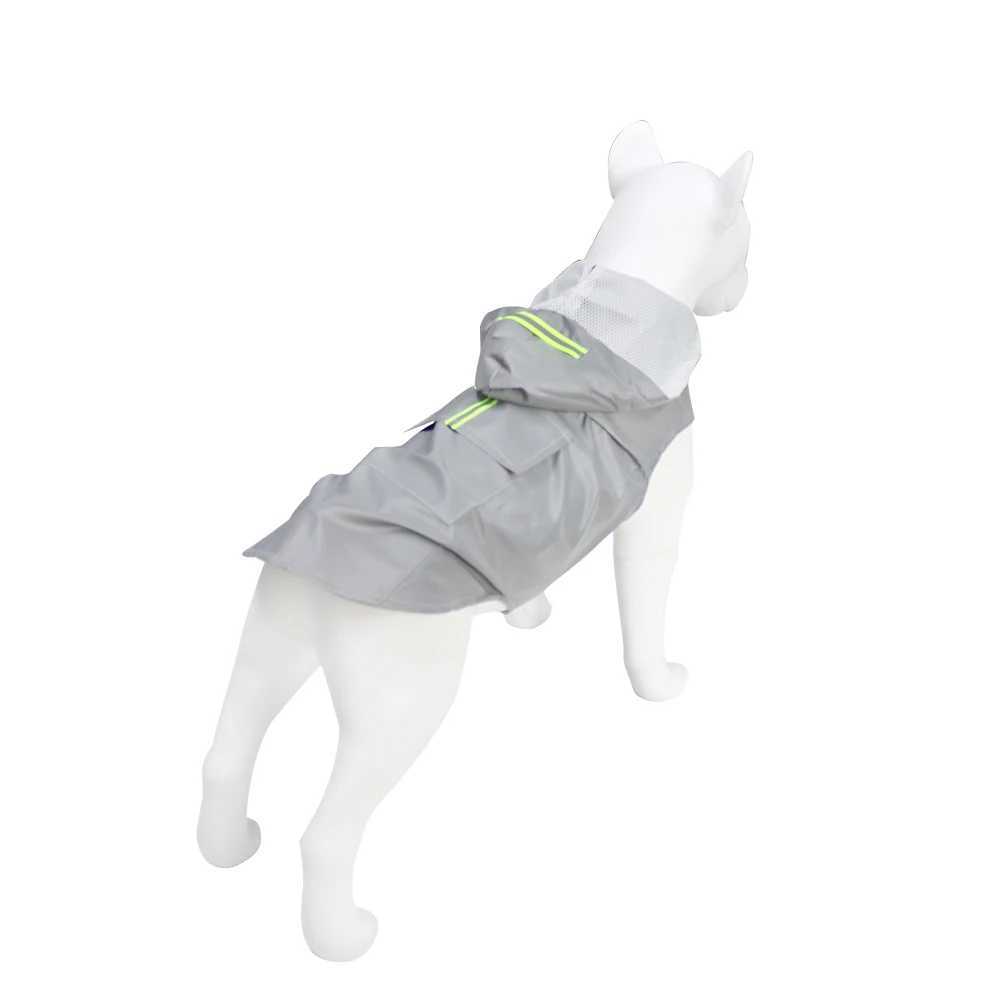 XL-6XL Full Reflective Dog Raincoat Waterproof Pet Clothes for Medium Large Dogs Outdoor Big Dog Hoodie Golden Retriever JacketXJ250121