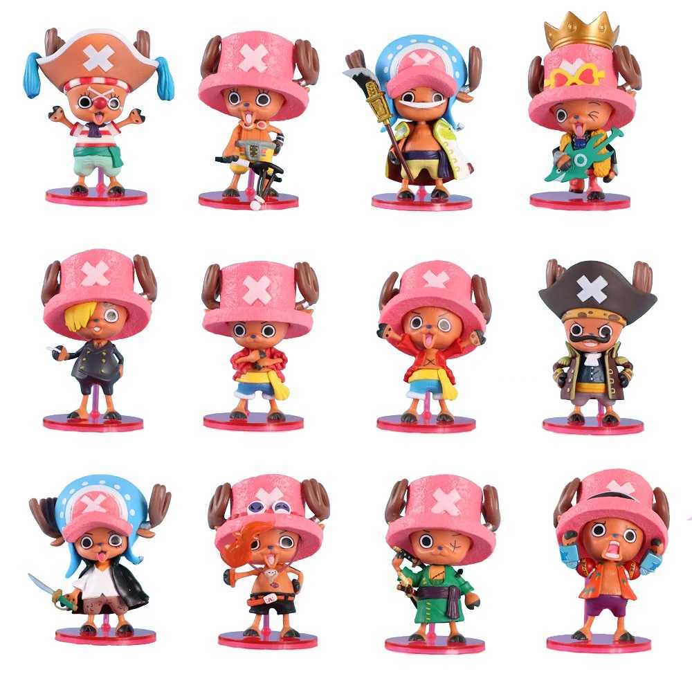 12Style Anime One Piece Tony Chopper Cos Luffy Saber Figure Zoro Model Buggy Toy Sabo Gift Action Figure Collect Gifts