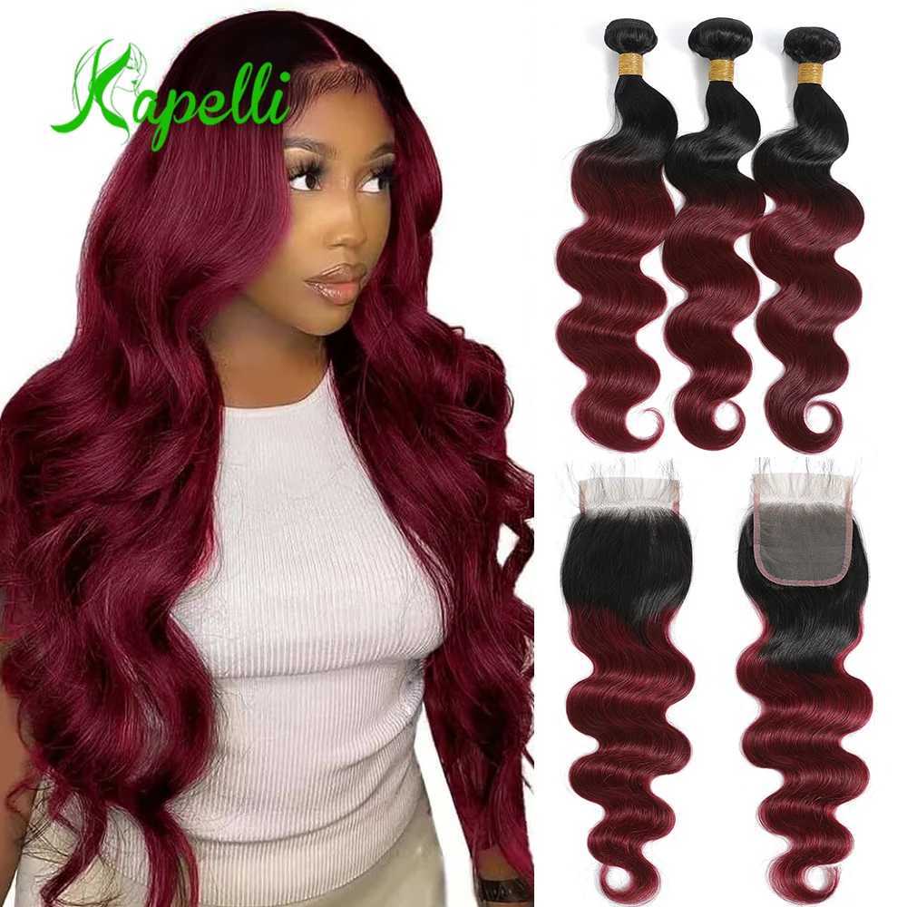 Cheap Wholesale 30 32 Inch Body Wave 3 4 Bundles with Clo 4x4 Brazilian Hair Water Wavy Weave Human Hair Bundles ExtensionsXJ250120