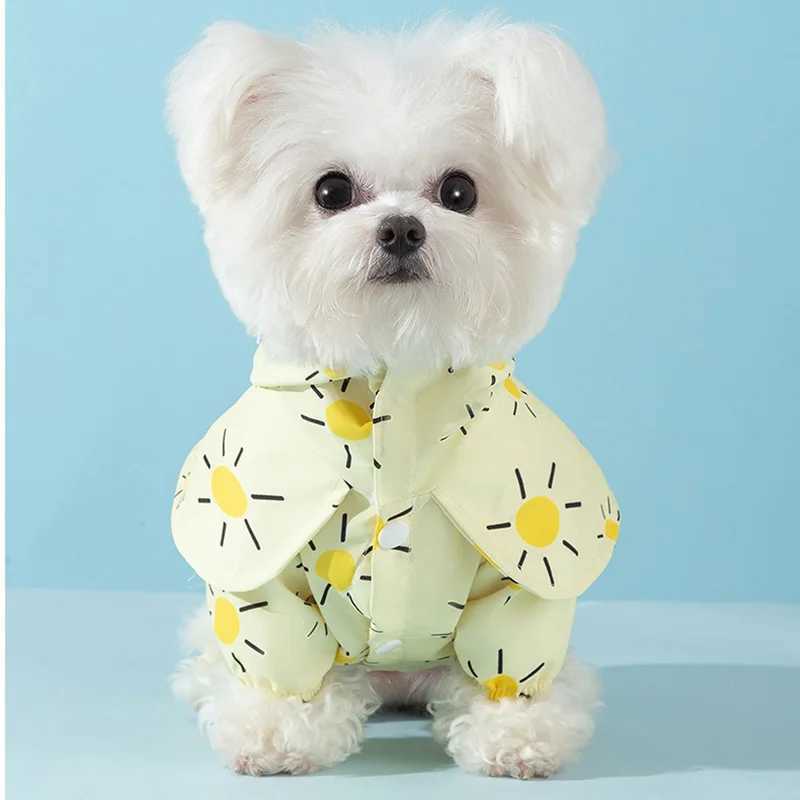 Waterproof Pet Hooded Rain Poncho Pet Puppy Dog Raincoat Colourful Sun Poncho Model Outdoor Walking Dog Rainy ShenqiXJ250121
