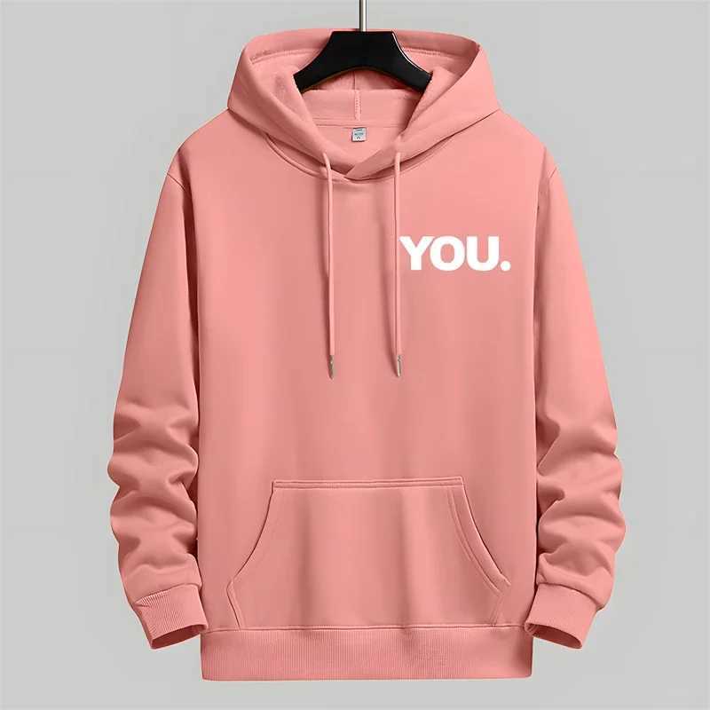 Blessyuki Simple Loose Sweatshirt Men 2023 Autumn Korean Chic Letter Printed Hoodies Men Casual Oversized Long Sleeve Pullover X250129