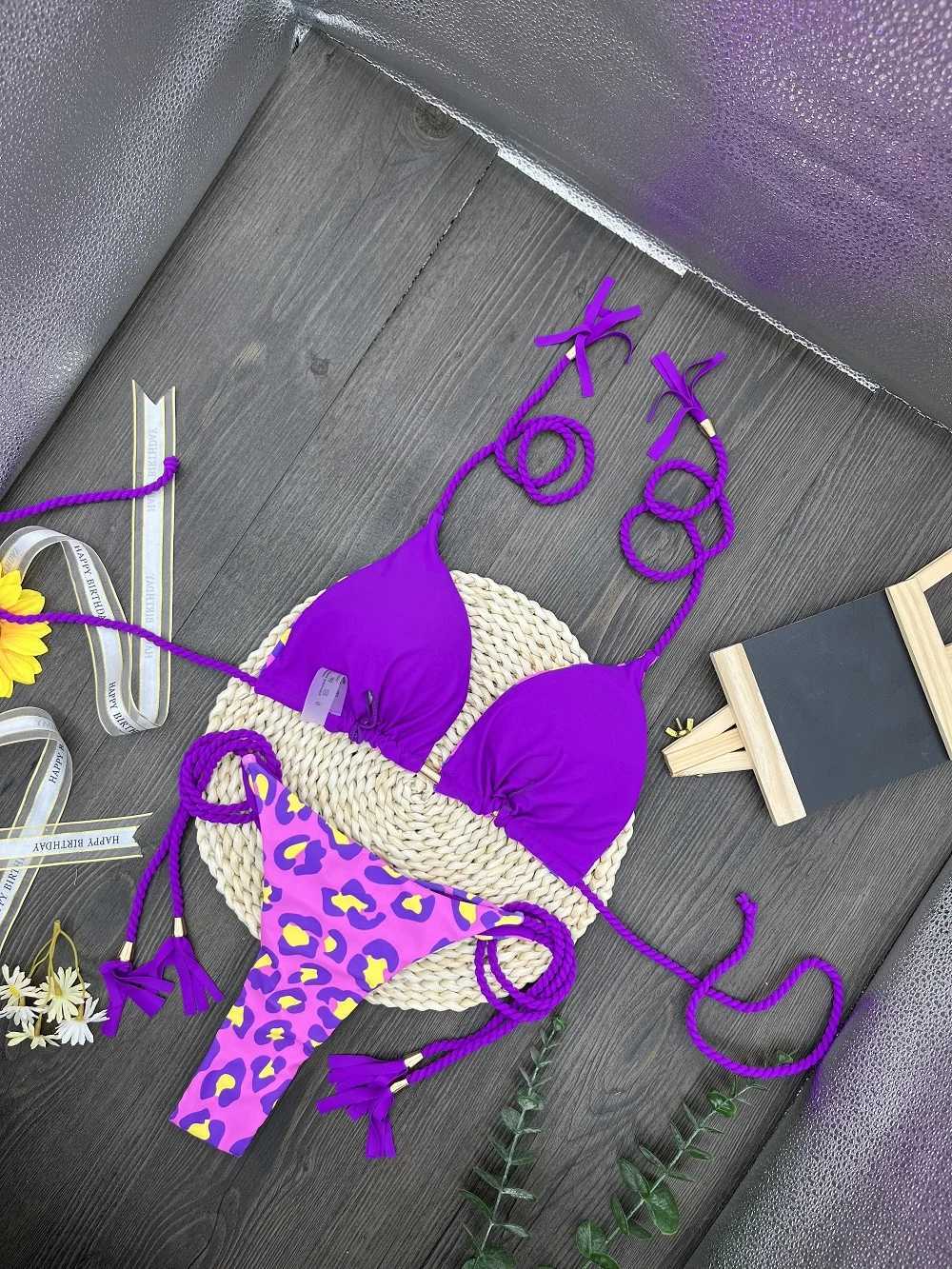 RUOTONGSEPT Sexy Leopard Print Bikini Set Swimsuit Womens Swimwear For Fe Biquini Two Piece Beachwear 2023 New Bathing SuitXJ250120