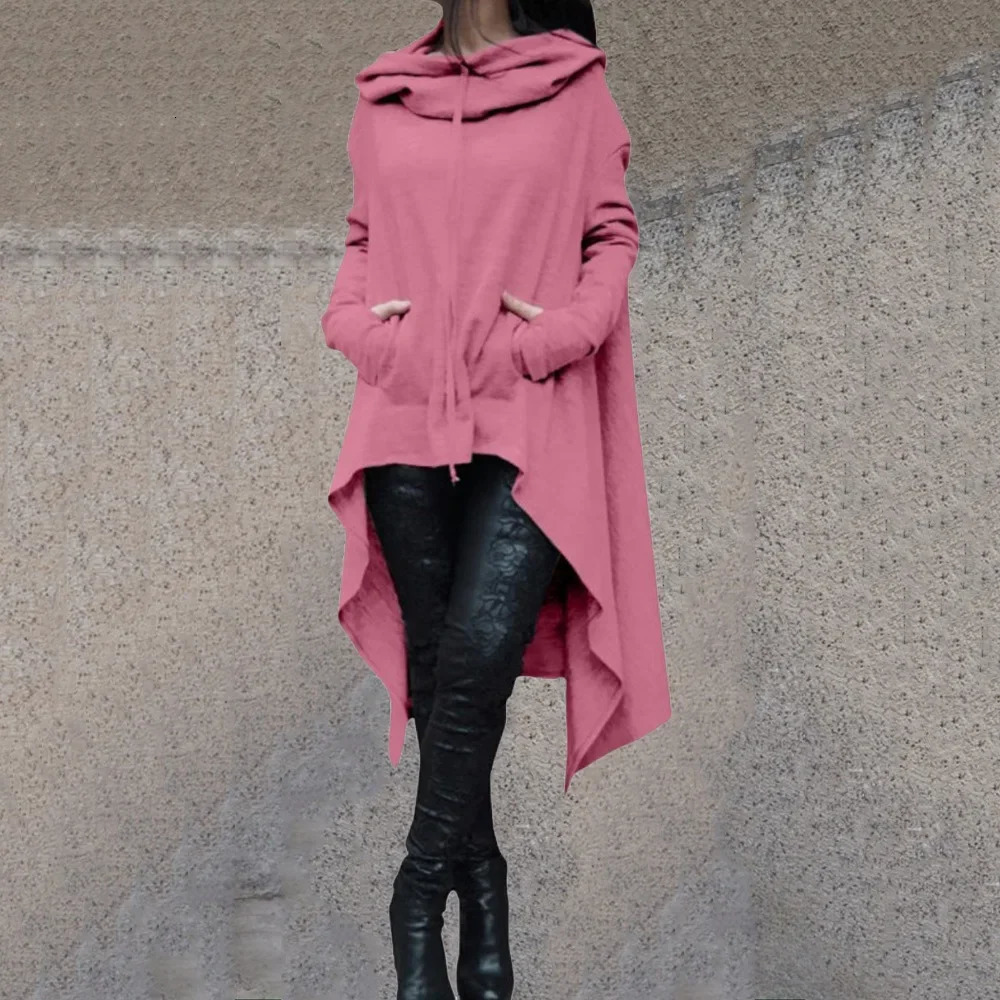 CrossBorder Autumn Winter MediumLength Long Sleeve Plus Size Sweatshirt Hoodie Casual Top In Stock 250122