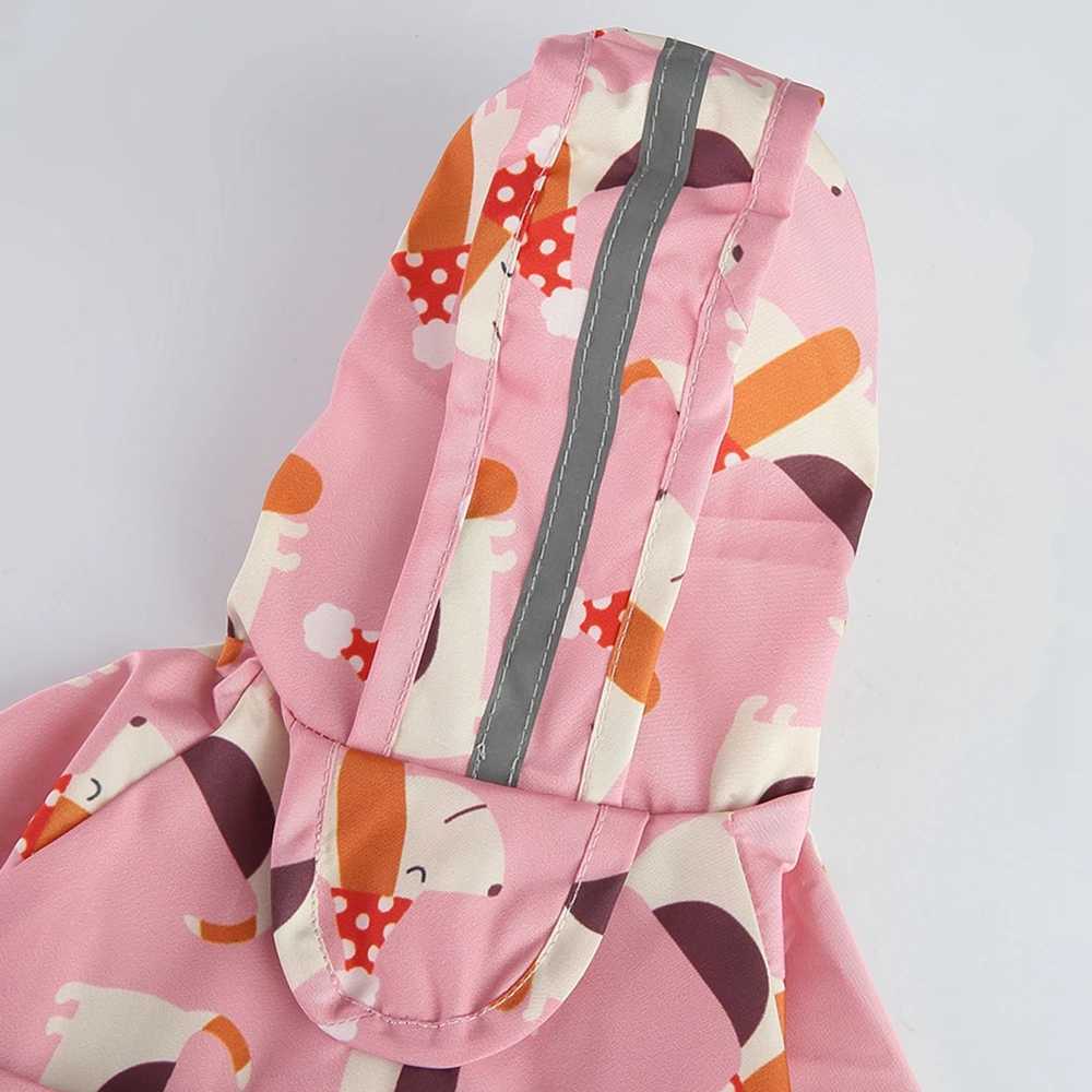 Pets Dog Clothes Waterproof Dog Raincoat Jumpsuit For Medium Large Dogs Hooded Raincoats Reflective Strip Dogs Rain Coat XS-4XLXJ250121