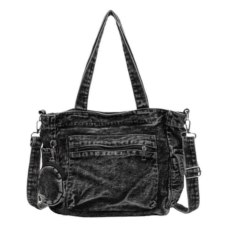 New Arrival Cowboy zipper new product handbag solid color appearance fashionable casual horizontal bag soft simple popular handbag Z250118