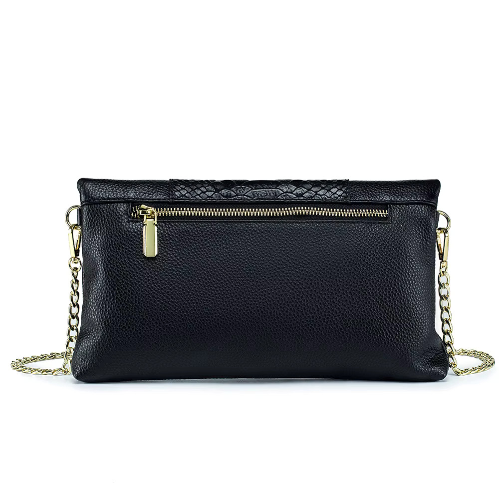 Alligator Pattern Ladies Genuine Leather Clutch Bag Crocodile Cowhide Handbag Women Chain Shoulder Or Crossbody Bags