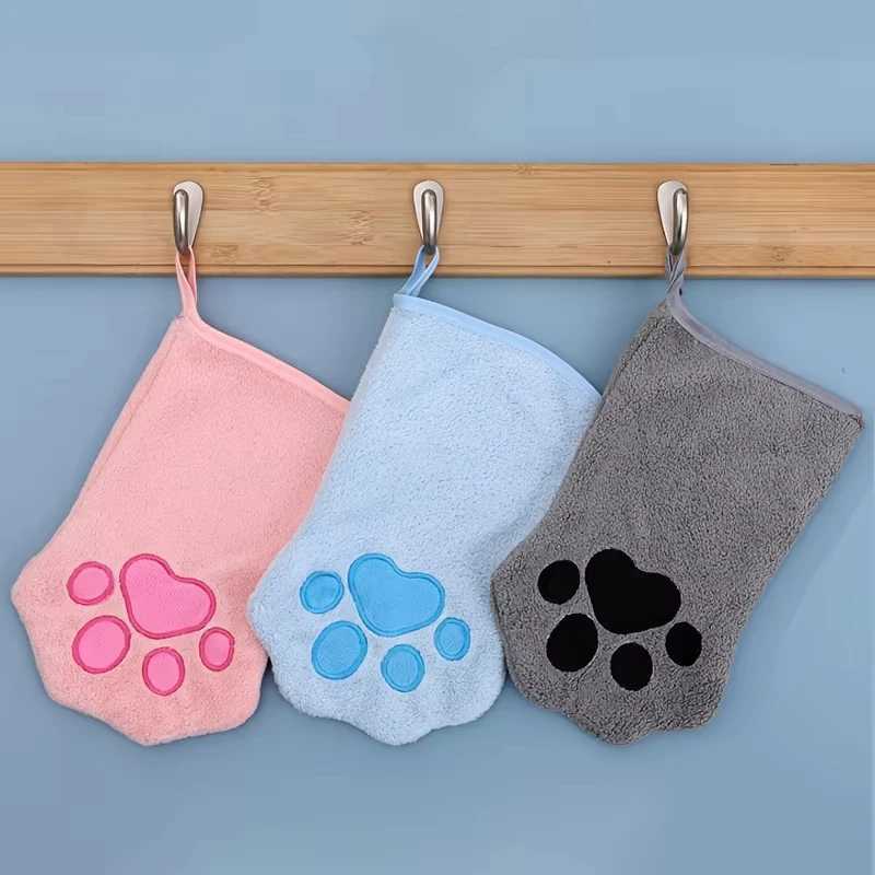 1/2Pcs Pet Bath Gloves Microfiber Quick Drying Dog Cat Bathing Towel Soft Double Sided Puppy Kitten Grooming Gloves Pet Supplies M250118