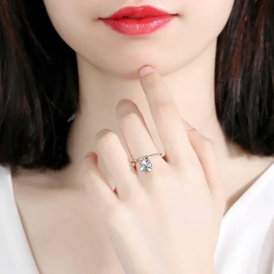 KALETINE Retro Punk 925 Sterling Silver Rings For Women Flower Pendant Trendy Male Men Jewelry Halloween Accessories Bijoux 250121