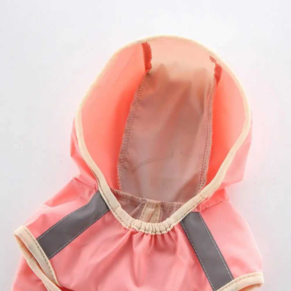 Dog Raincoat Waterproof Puppy Poncho Hooded Rainwear Reflective Dog Rain Coat Dogs Waterproof Coat Polyester Puppy Rain CloakXJ250121