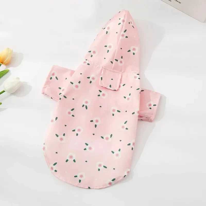 Small Dog Raincoat Summer Short Sleeve Dog Waterproof Clothes Puppy Coat Dog Raincoat Outdoor Coat Bichon Schnauzer WelshXJ250121