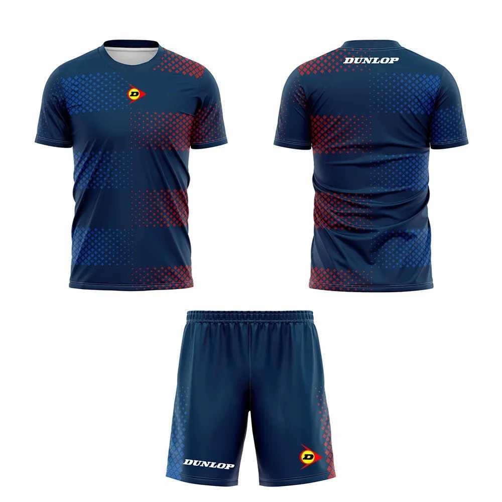 Summer Quick Drying Sportswear For Men Gradient Print Badminton Tennis Shorts Breathable Outdoor Sports Suit T-shirts Tracksuit X250129