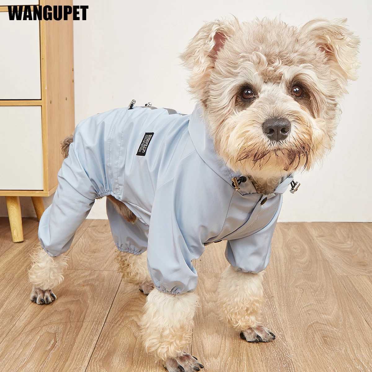 Waterproof Dog Raincoat Reflective Hooded Waterproof Jacket Pet Jumpsuit Small Dogs Outdoor Supplies French Bulldog ChihuahuaXJ250121