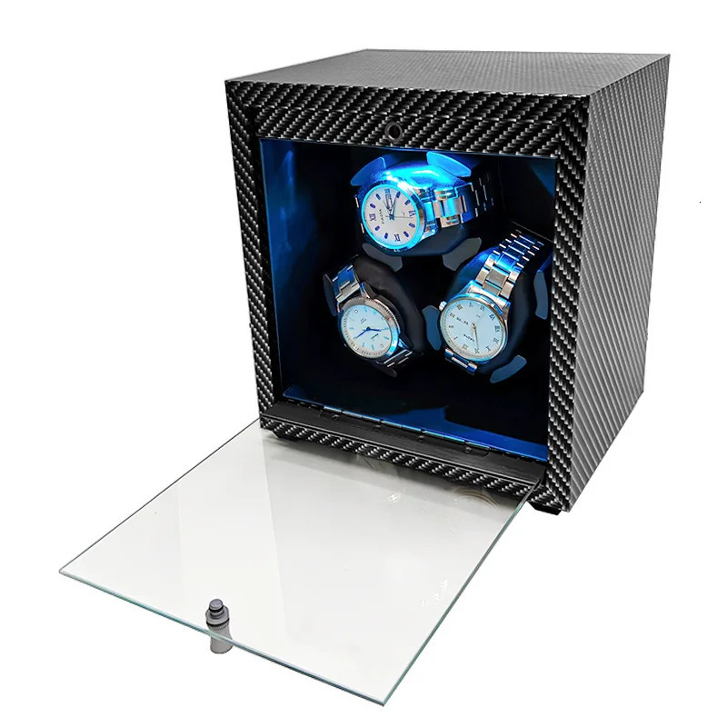 FRUCASE Watch Winder for automatic watches automatic winder for 3 watches 2 Rotation Modes Storage Case Memory Cotton 250121