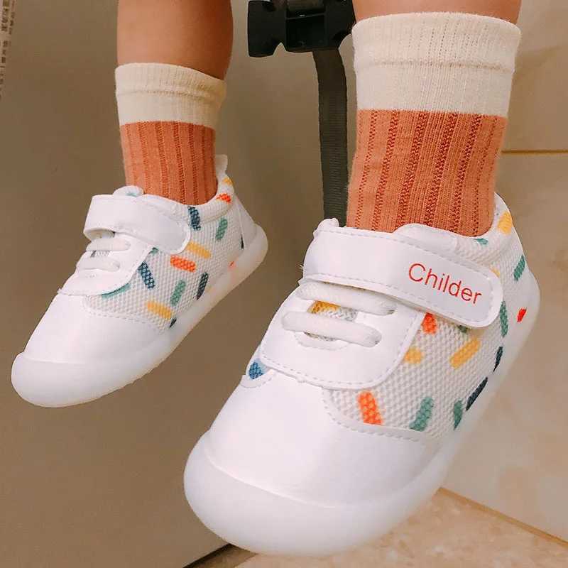 Kids Shoes For Girls Boys Spring Summer Breathable Mesh Newborn Baby First Walkers Anti-slip Soft Sole Infant Toddler Sneakers X250129