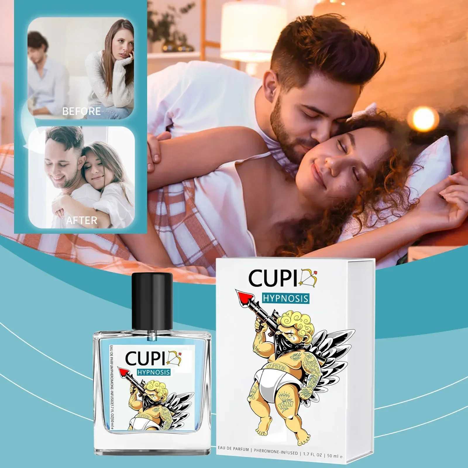 50ML Cupid Hypnosis Perfume Infused Cologne Real Pheromone Perfume Last For 8 Hours Fragrance For Men For Women Travel-FriendlyXJ250117
