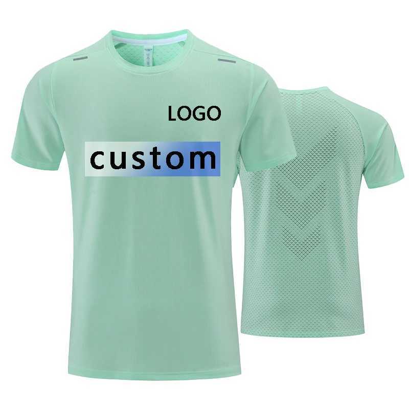 Custom Men Running T-shirt Fitness Sports Top Gym Training Shirt Jogging Casual Sportswear Quick Dry Outdoor Sports Shirt X250129
