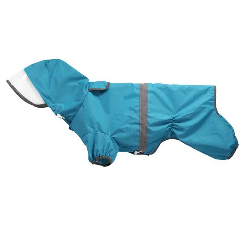 Pet Dog Raincoat for Corgi Dachshund Waterproof Dog Rain Jacket Light Weight Breathable 4 Feet Hooded Pet Rain Poncho AdjustableXJ250121